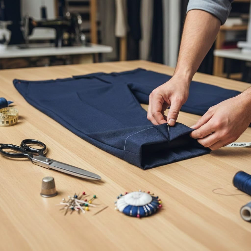Trouser Length Shortening w/ Lining